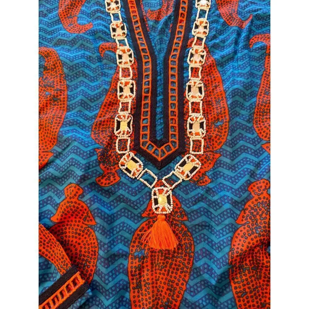 Tory Burch V-Neck Shirt multicolor paisley tunic